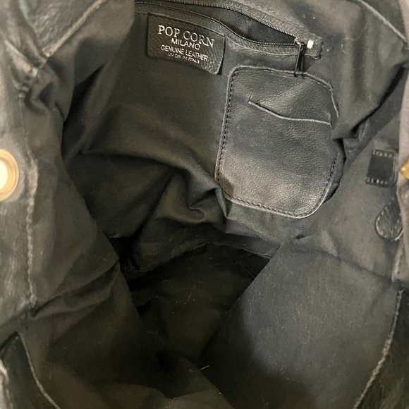 *VINTAGE* Italian Leather Studded Handbag I Made in Italy 🇮🇹 - Picture 5 of 6